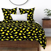 Retro Style Lemons Large Black