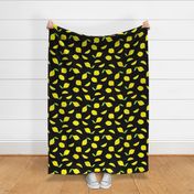 Retro Style Lemons Large Black