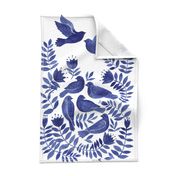 Birds tea towel