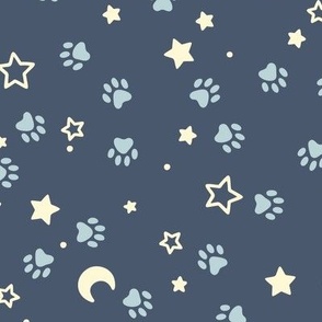 Paw Prints in the Stars: Muted (Large Scale)