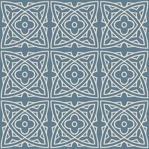 medieval tile 4, slate blue