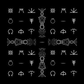 Sabbat Symbols Black background