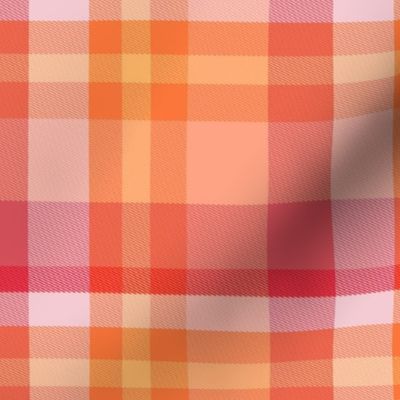 Peachy Tartan Plaid, large