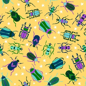 Bright Beetles, Yellow