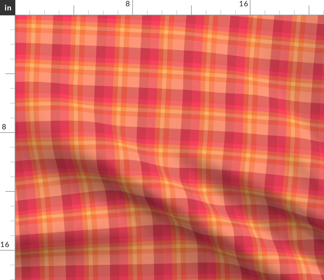 Cherry Tomato Tartan Plaid, small