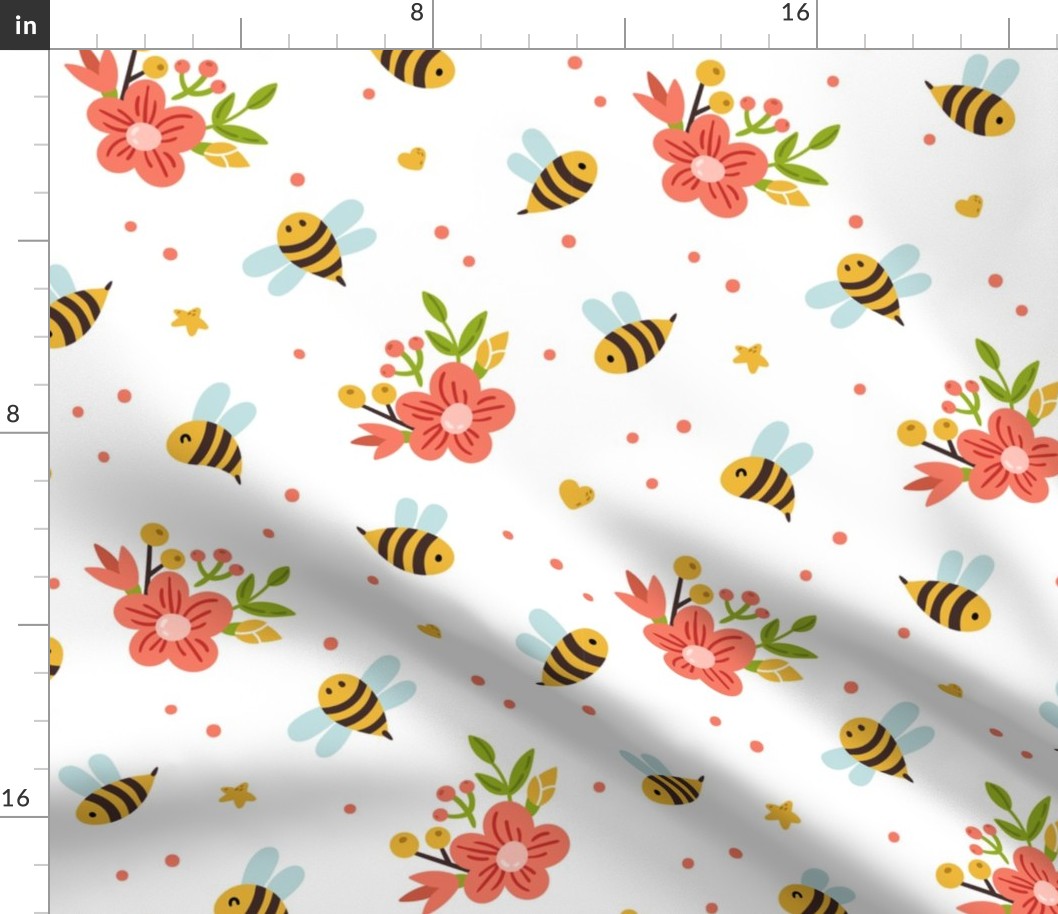  Bee, Honey Bee, Bumble Bee, Bee Fabric, Honey Bee Fabric, Bee Design, Humble Bee, Bee Keeper, Cute Bee, Flowers