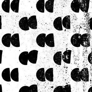 Geometrical semi-circles with textures black and white