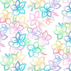 textile-rainbow sky plumeria