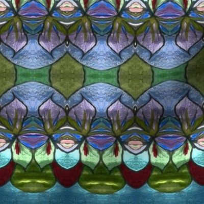 Bohemian stained glass style