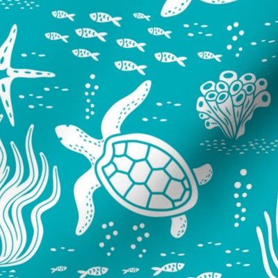 Underwater Sea Turtles