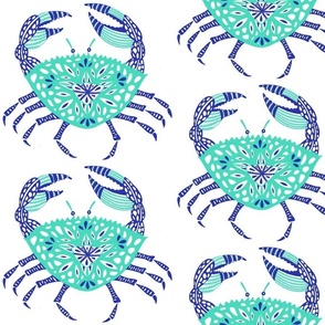 Crab – Turquoise & Blue