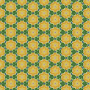 Vintage Pattern Yellow Green