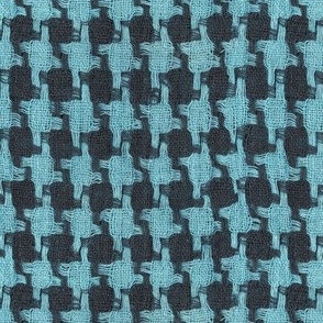 blue and black houndstooth