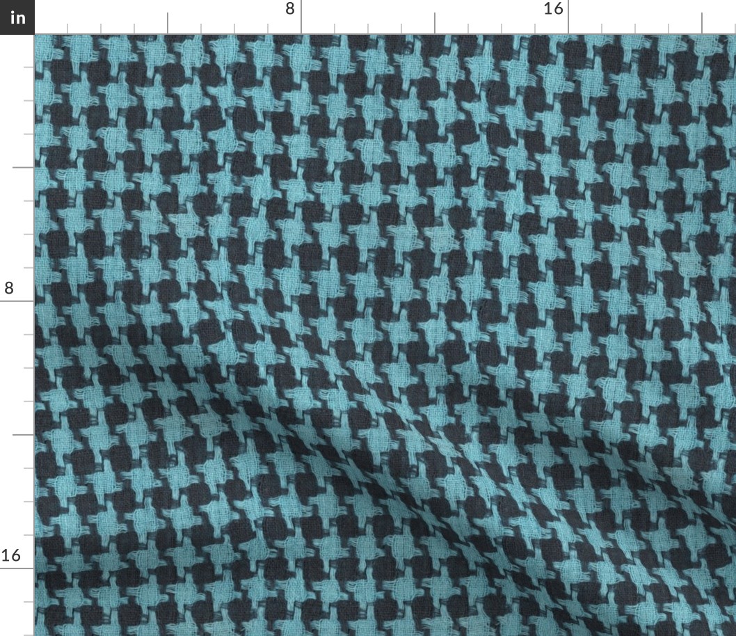 blue and black houndstooth