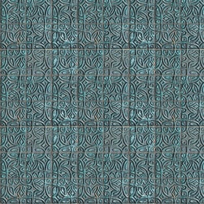 antique textured blue tiles