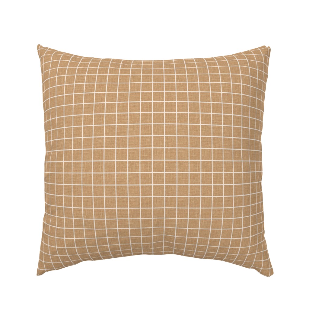 Grid on Honeycomb linen look