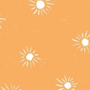 Sunshine and speckles happy day design honey orange