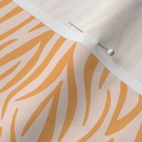 Wild zebra stripes horizontal animal print african safari abstract boho design cream orange
