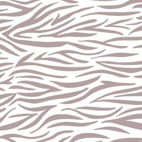 Wild zebra stripes horizontal animal print african safari abstract boho design beige gray on white