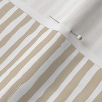 irregular horizontal stripes light brown on white | small