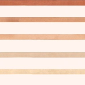Ombre Stripes - Watercolor Earth Tone 8x8