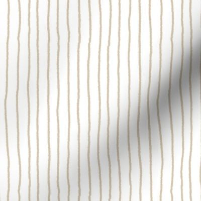 irregular vertical stripes beige on white | small
