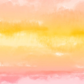 Sunset Watercolor Painting