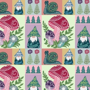 Gnomes of the Forest Quilt