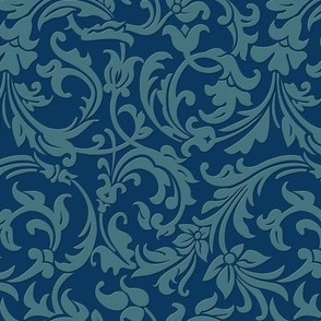 Brocade Blue Teal