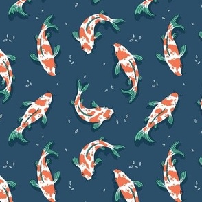 Koi carp fish pattern (large scale)