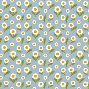 Daisies on Powder Blue -micro