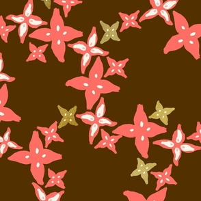 Flowers Pink  gold