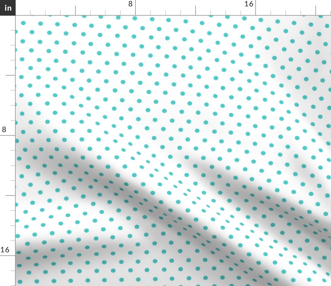 polka dot - teal und ban