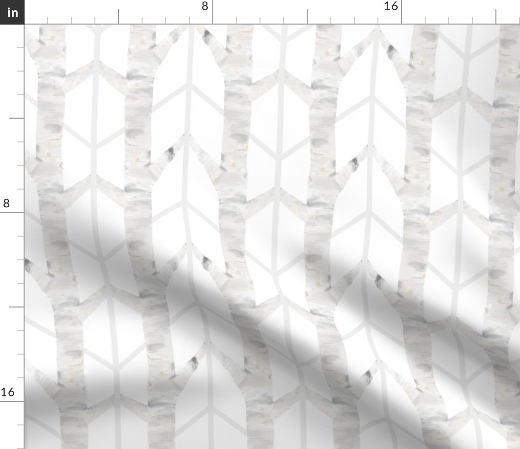 birch trees (chevron)