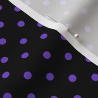 polka dot - Purple und Black