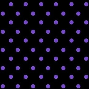 polka dot - Purple und Black