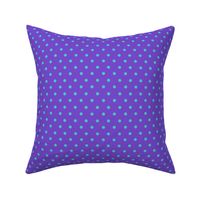 polka dot - Purple und Teal