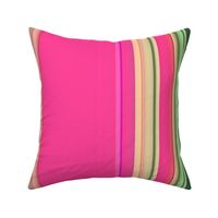 broad pink and green stripes