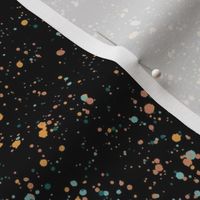 Paint splatters textures on black
