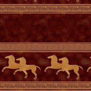 Custom Greek Horse Stripe with Background Stripe 2