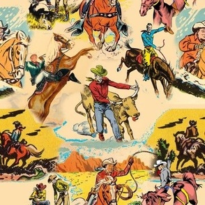 Ride em Cowboy vintage Horse Rodeo western Ranch 