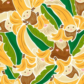 Banana Gnomes- Yellow Green- Large Scale