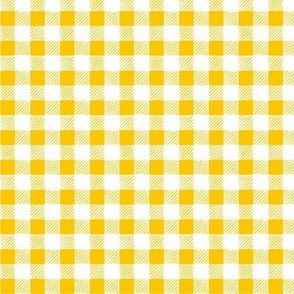 Hand-Drawn Gingham Sunshine Yellow-small