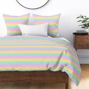 Horizontal Pastel Rainbow Gradient with Thin White Stripes