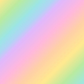 Diagonal Pastel Rainbow Gradient (Large Scale, Reflected)