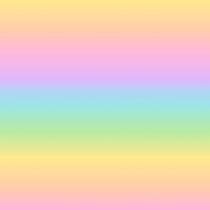Horizontal Pastel Rainbow Gradient (Large Size)