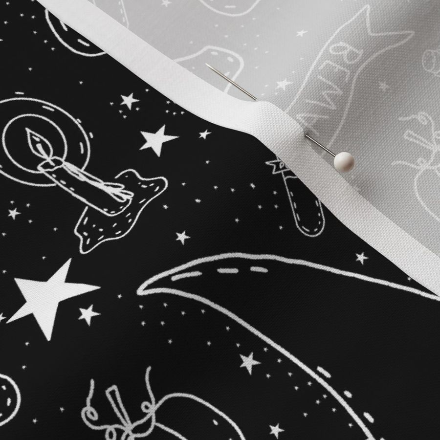 Hand Drawn Witchy Halloween Constellation 