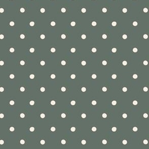 organic polka dots - eucalyptus