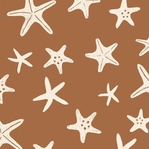 starfish stars beach - Seaside medium tan