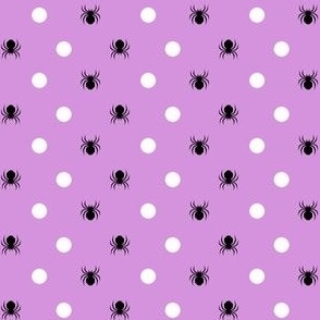 Polka dot und spiders - ban und lilac